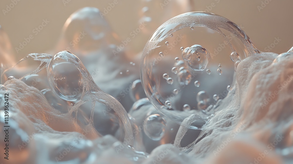 Poster realistic soap vector bubbles png isolated on transparent background. the effect of falling and flyi