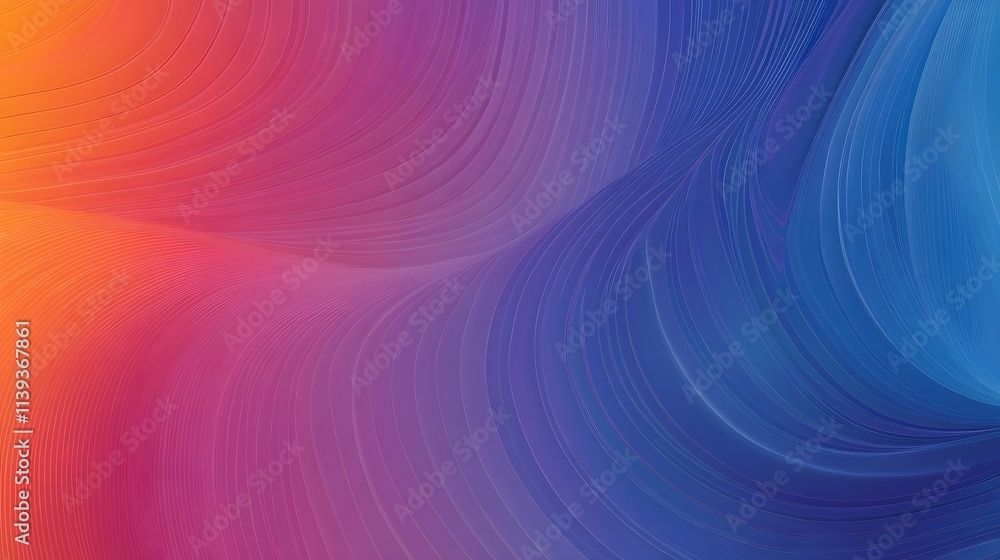 Poster abstract colorful swirling lines gradient background