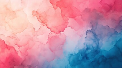 Fototapeta premium Vibrant paper art invitation template featuring colorful coral watercolor background with soft pink tones, ideal for wallpaper, artistic designs, and grunge-textured projects