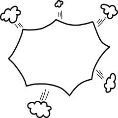 Speech bubbles icon flat icon. Single high quality outline symbol of info for comic, anime, cartoon, or child book.