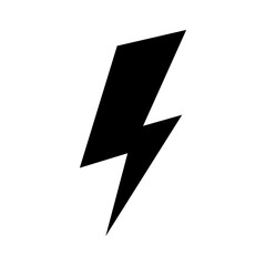 Thunder storm icon flat vector template design trendy
