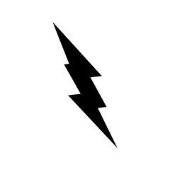 Thunder storm icon flat vector template design trendy
