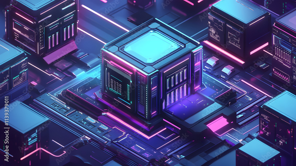 Poster abstract technology big data concept. motion graphic for abstract data center, data flow. transferri