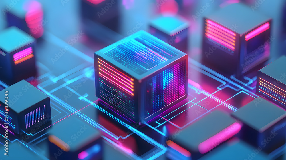 Poster abstract technology big data concept. motion graphic for abstract data center, data flow. transferri