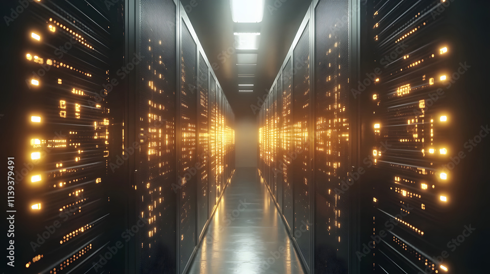 Poster abstract technology big data concept. motion graphic for abstract data center, data flow. transferri