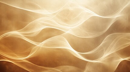 Obraz premium Ethereal abstract wavy pattern with topaz hues digital art soft lighting contemporary design