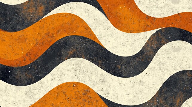 Nostalgic abstract wavy pattern with topaz hues digital art modern design vibrant colors artistic perspective