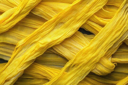 Yellow yarn bundle
