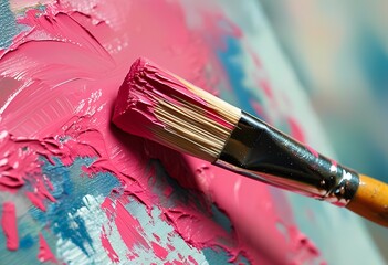 Fototapeta premium pink paint
