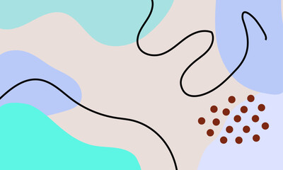 Hand drawn minimal background. Hand drawn abstract shape background