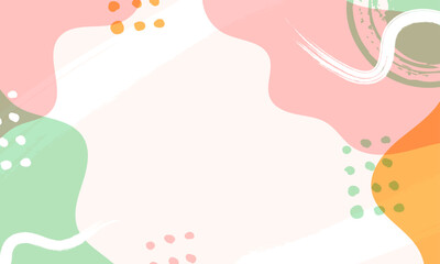 Hand drawn minimal background. Hand drawn abstract shape background