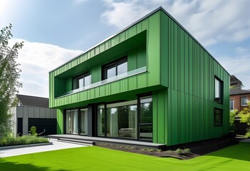 Fototapeta premium green siding