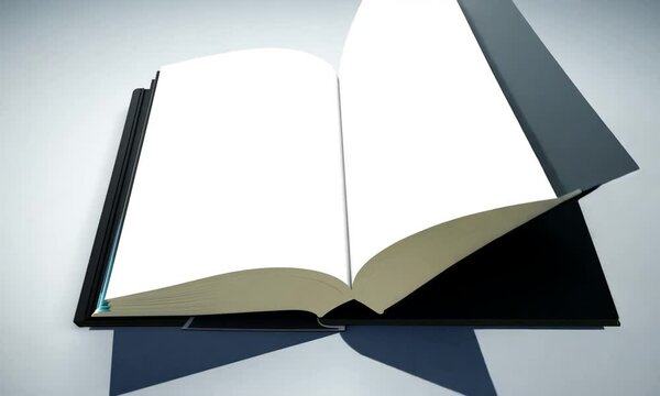 A sleek black folder with an open cover, suggesting organization.