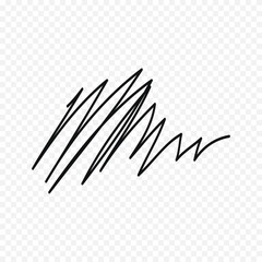 Fototapeta premium Hand drawn sribbles sketch. stress working concept illustration isolated on a white