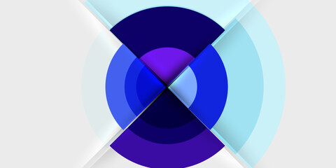 Fototapeta premium Target circle geometric abstract shapes. Vector Illustration For Wallpaper, Banner, Background, Card, Book Illustration, landing page