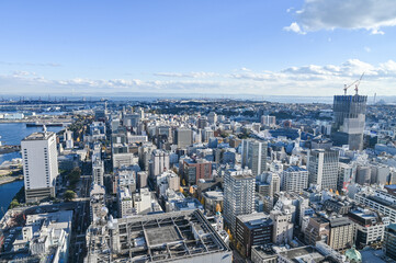 Fototapeta premium 横浜みなとみらいの都市イメージ