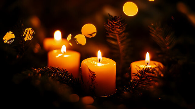 Candlelight ambiance.