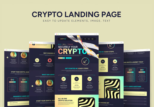 Modern Crypto Landing Page Template