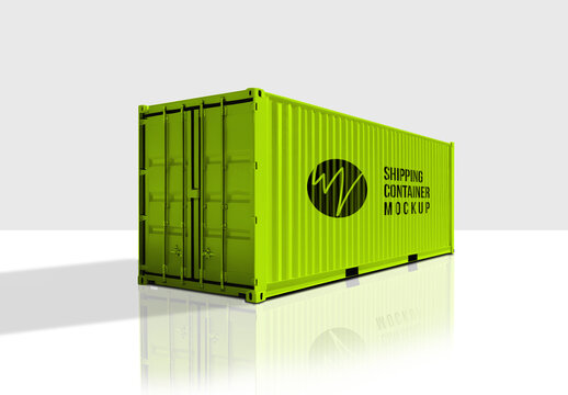 Shipping Container Mockup Design With Generative AI