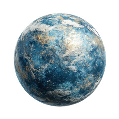 Floating representation of Planet Earth, isolated on a white background. PNG