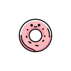 donut isolated on white