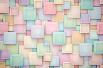 Pastel Square Pattern Abstract Background