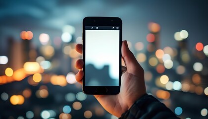 Capturing nightlife moments smartphone photography in urban landscapes city lights and night views focusing on creative perspectives