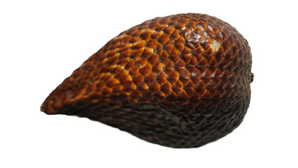 Close-up of snake fruit against white background © Hirzan