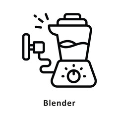 Blender Vector Outline Icon. Eps 10 File 