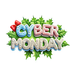 Cyber Monday Text effect