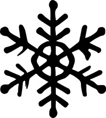 Obraz premium snowflake symbol
