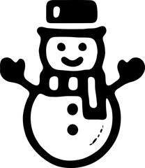snowman with christmas hat © Muhammad