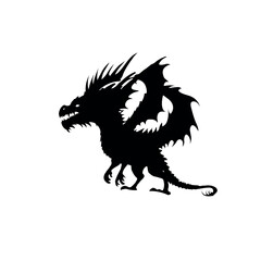 black dragon silhouette