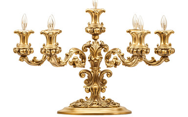Fototapeta premium candelabra isolated on white background 