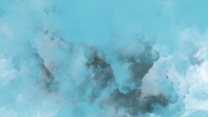 Obraz premium blue background with a splash of bright blue paint, Mint abstract watercolor texture background. 