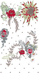 Delicate blooms and graceful birds dance across a canvas of soft whites and muted tones, creating a serene and captivating design-3
