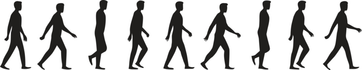 business man walk cycle sprite sheet