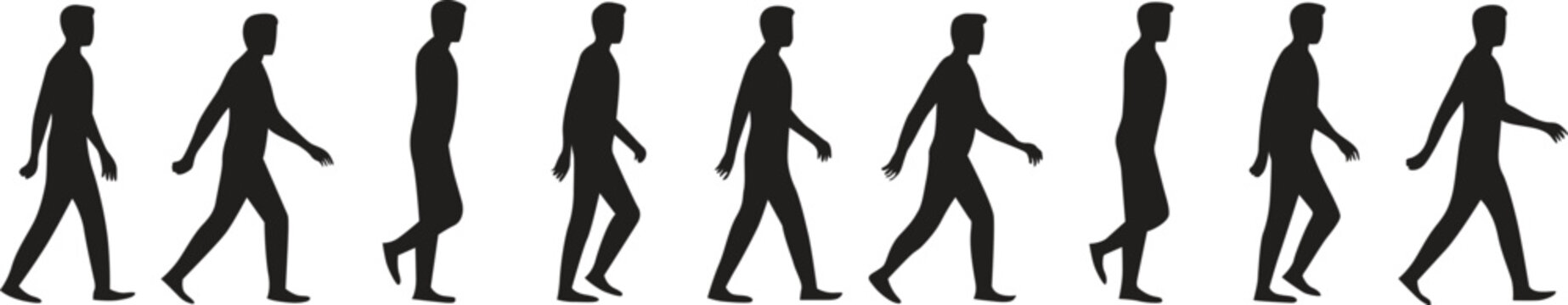 business man walk cycle sprite sheet