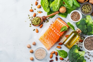Healthy Food  - Omega-3, Vitamins, and Minerals