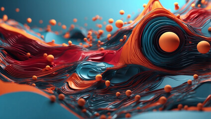 Obraz premium Abstract 3D Digital Background: Modern Visuals