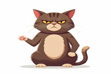 Obraz premium Angry Angry Cat 