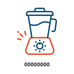 Fototapeta premium Juicer jug Vector Two Color Icon. Eps 10 File