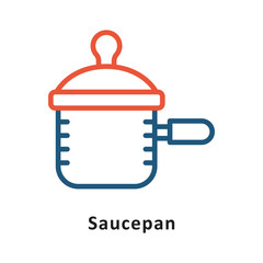 Saucepan vector two Color Icon. Eps 10 File 