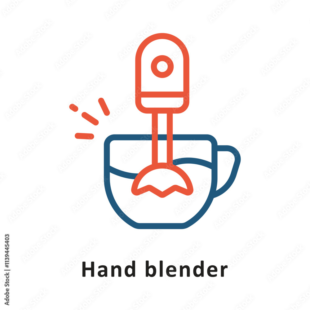 Poster coffee maker vector two color icon. eps 10 file