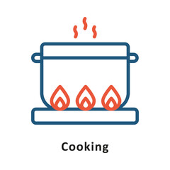 Cooking Vector Two Color Icon. Eps 10 File