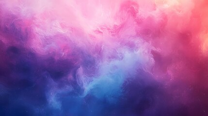 Abstract Cosmic Nebula Swirling Pink Blue Hues