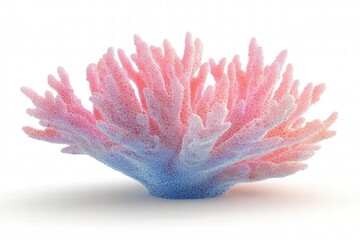 Pink and Blue Coral Reef Abstract