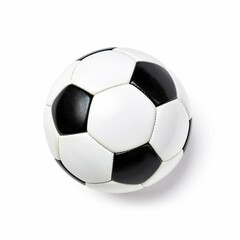 Fototapeta premium foot ball , Isolated white background, flat lay 