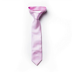 neck tie , Isolated white background, flat lay
