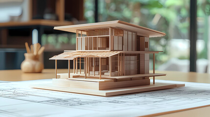 Small-scale 3D house prototype